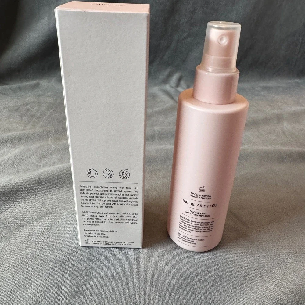 Onomie Radical Setting Mist 5.1oz Korean Skincare Hydrating Glowy Clean Beauty